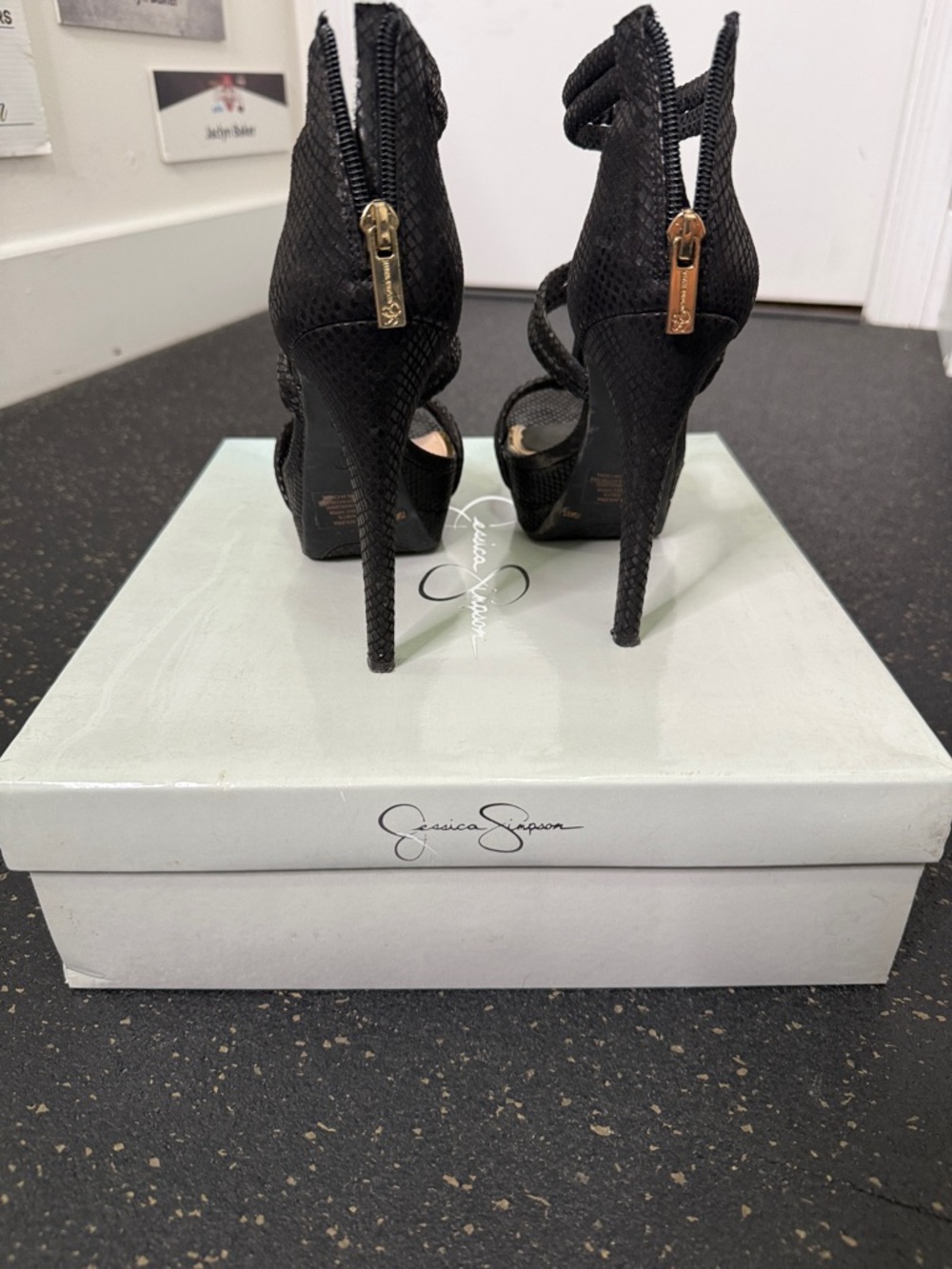 Jessica Simpson JS-SOLENA Black/DITZY SNAKE - Picture 4 of 7
